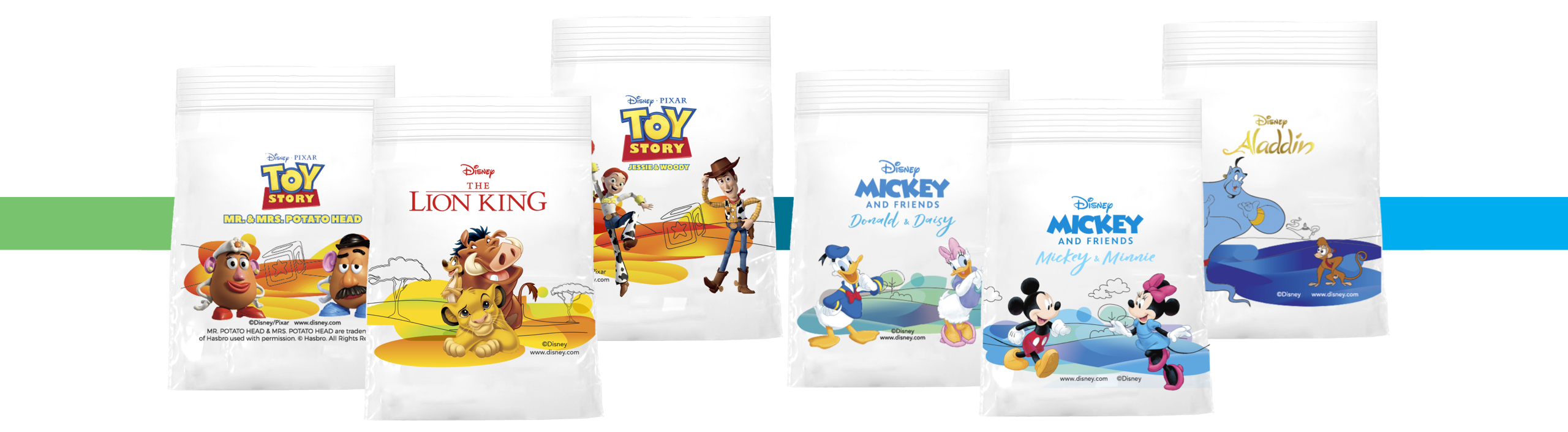 Disney elastics bags